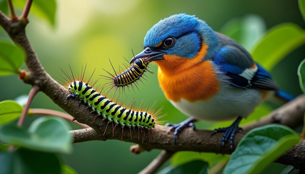 découvrez quel oiseau protège vos jardins en repérant et dévorant les chenilles processionnaires, nuisibles pour vos plantes et votre santé.