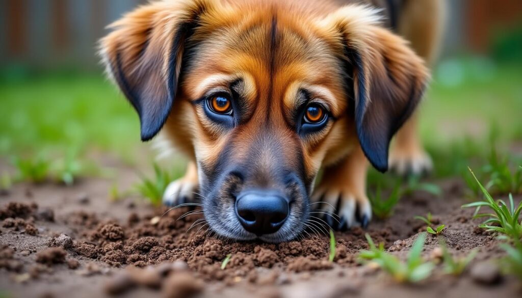 découvrez pourquoi votre chien mange de la terre, les signes à surveiller et les troubles potentiels liés à ce comportement inquiétant.