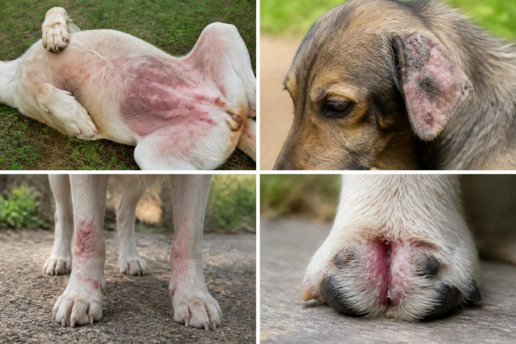 découvrez comment reconnaître les symptômes des maladies de peau chez le chien grâce à des photos explicatives détaillées pour mieux protéger votre compagnon.