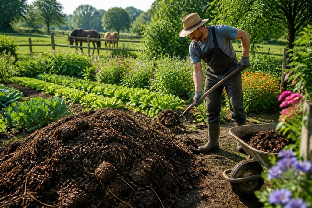 découvrez comment le fumier de cheval, un engrais naturel riche en nutriments, peut revitaliser votre jardin et favoriser une croissance saine de vos plantes.