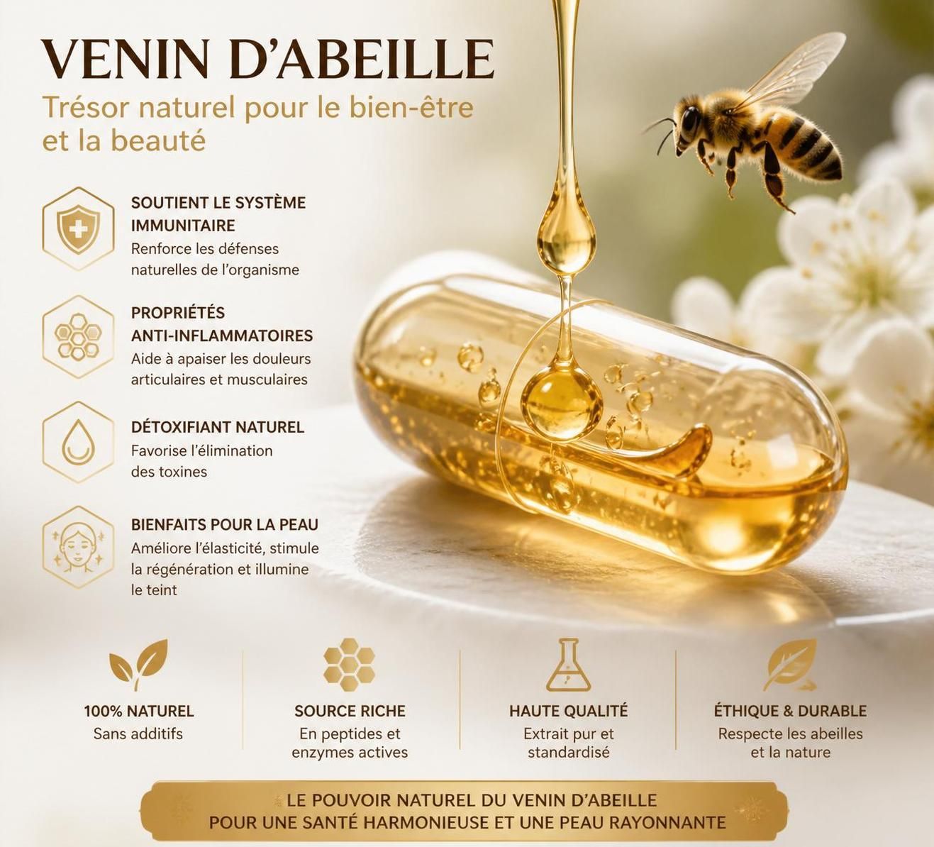 découvrez les bienfaits du venin d'abeille, un remède naturel aux vertus méconnues, pour renforcer votre santé et votre bien-être au quotidien.