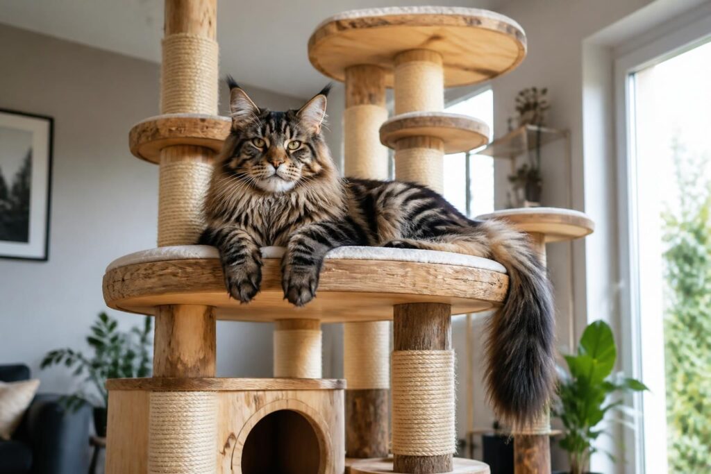 découvrez comment choisir un arbre à chat adapté à la taille de votre maine coon pour lui offrir un espace de jeu et de détente idéal. conseils et critères essentiels pour un choix réussi.