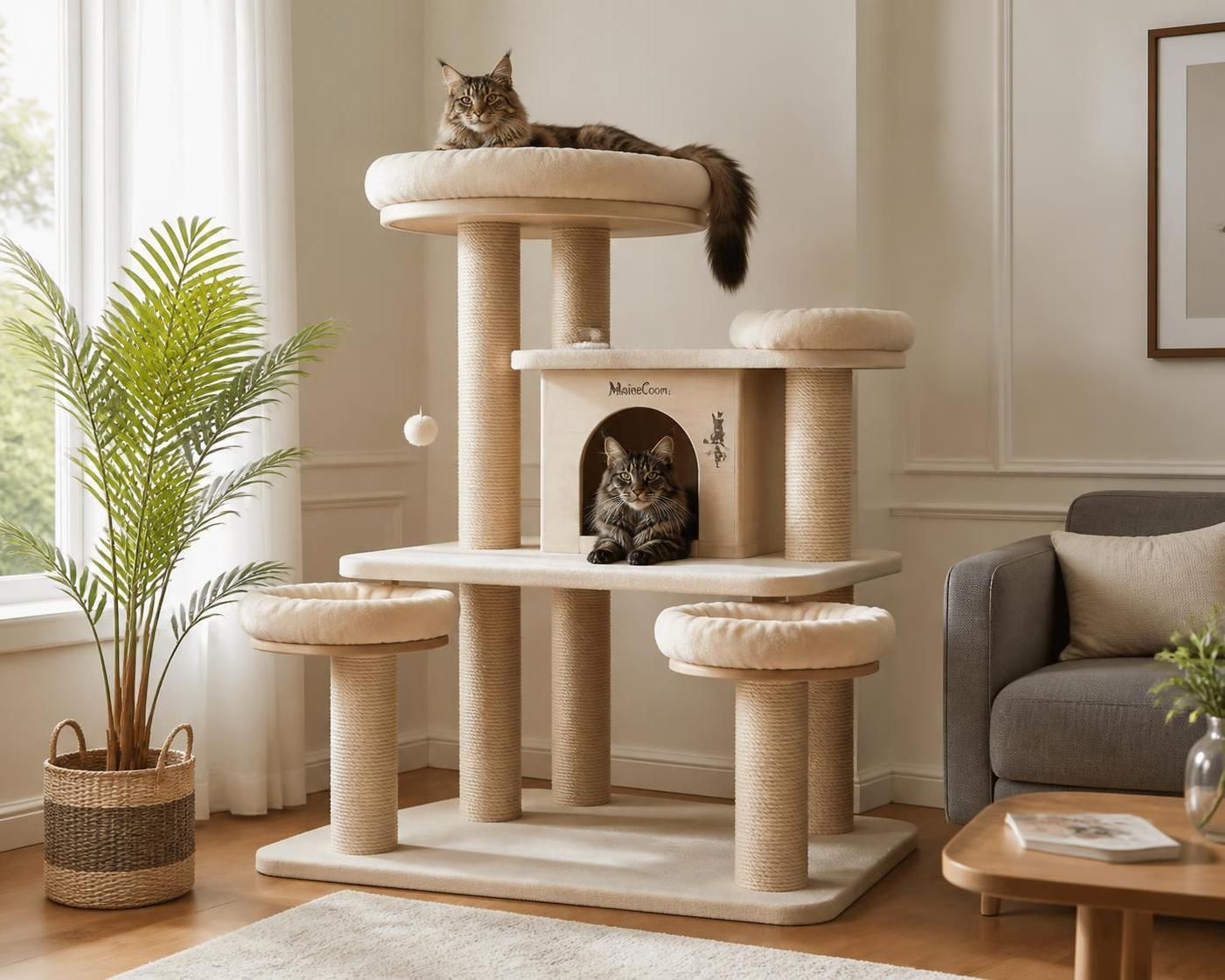 découvrez comment choisir un arbre à chat adapté à la taille de votre maine coon pour garantir confort et stabilité. guide complet pour un environnement parfait.