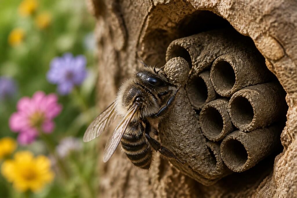 découvrez l'abeille maçonne, un insecte solitaire aux comportements fascinants. explorez son nid, ses particularités et son rôle essentiel dans la nature.