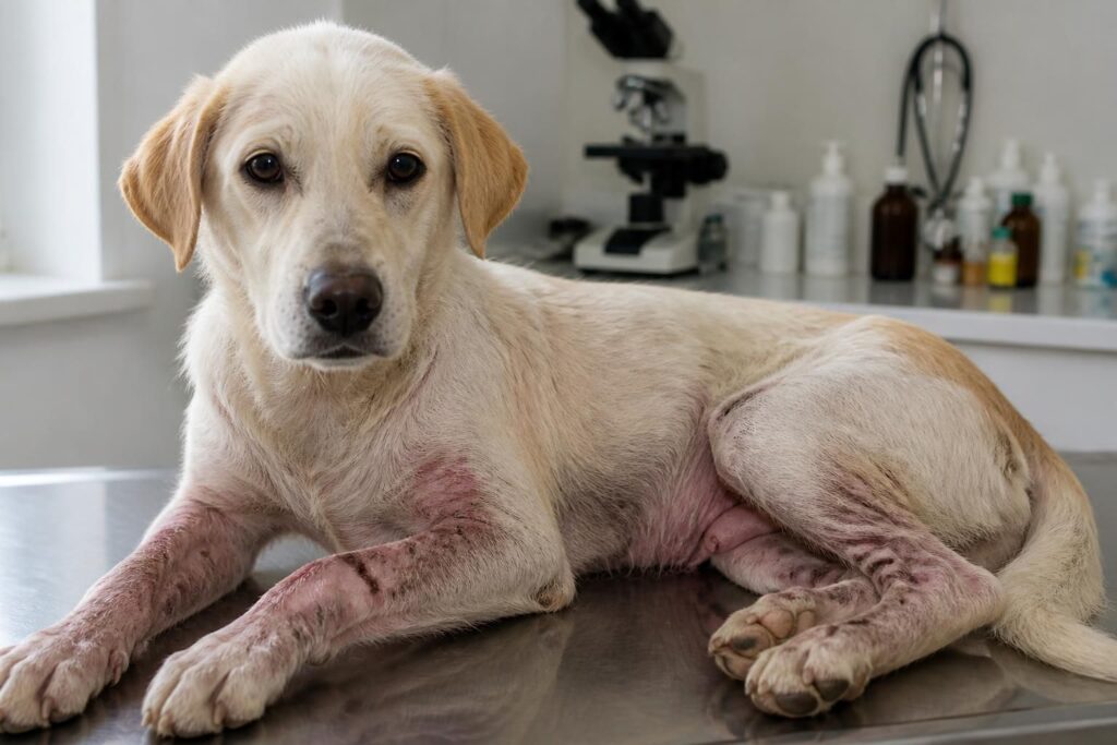 découvrez comment reconnaître les signes de la gale canine, une maladie de peau fréquente chez le chien, et apprenez les traitements efficaces pour protéger votre animal.