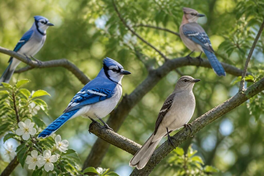 découvrez tout sur l'oiseau geai : ses magnifiques couleurs, ses cris caractéristiques et les différentes espèces telles que le geai bleu et le geai moqueur.