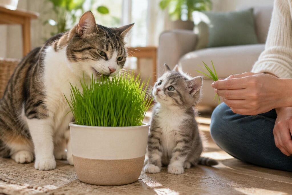 découvrez ce qu’est l’herbe à chat, ses effets sur votre compagnon et nos conseils pour la proposer en toute sécurité, même aux chatons.