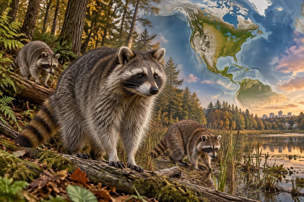 découvrez la répartition du procyon lotor, ses principales sous-espèces et les habitats variés où vit le raton laveur.